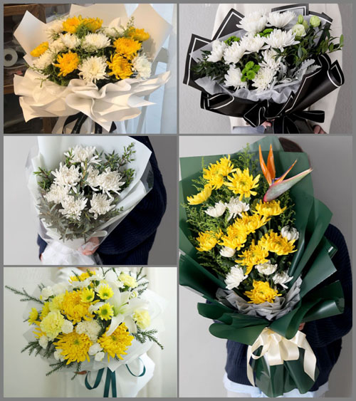 福建龙岩连城县赖源乡白事花束代送